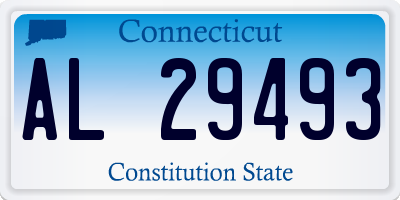 CT license plate AL29493