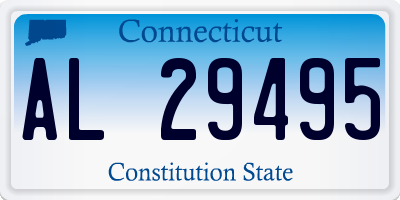CT license plate AL29495