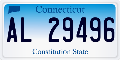 CT license plate AL29496
