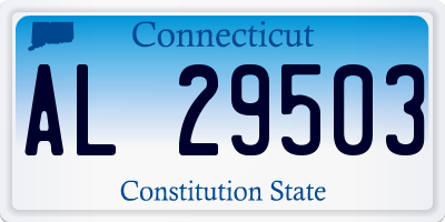 CT license plate AL29503