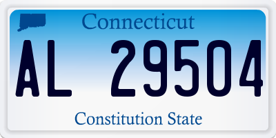 CT license plate AL29504