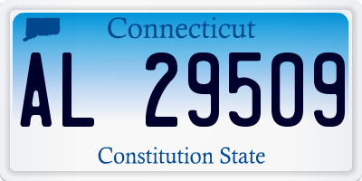 CT license plate AL29509