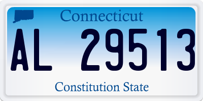 CT license plate AL29513