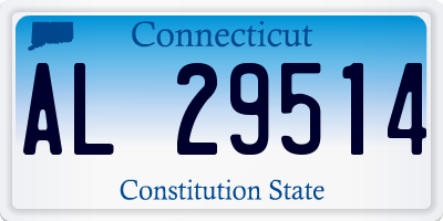 CT license plate AL29514