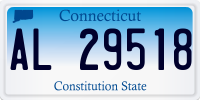 CT license plate AL29518