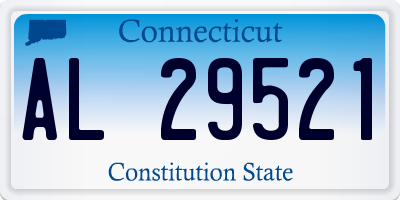 CT license plate AL29521