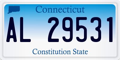 CT license plate AL29531