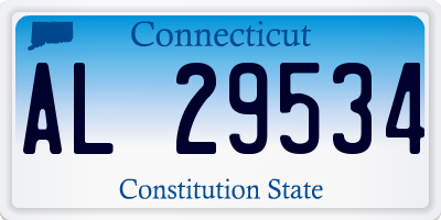 CT license plate AL29534