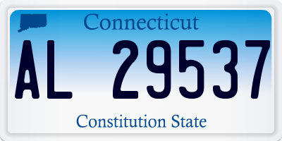 CT license plate AL29537