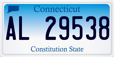 CT license plate AL29538