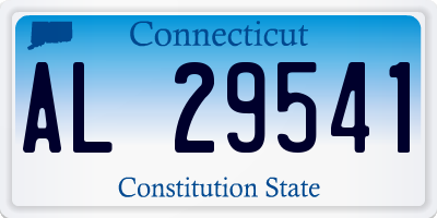 CT license plate AL29541