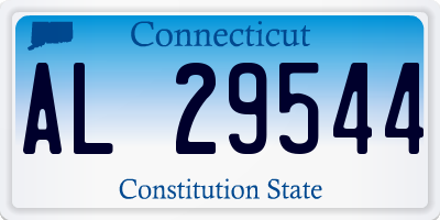 CT license plate AL29544