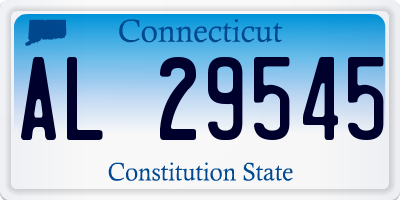 CT license plate AL29545