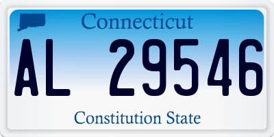 CT license plate AL29546