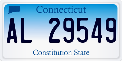 CT license plate AL29549
