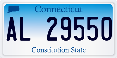 CT license plate AL29550
