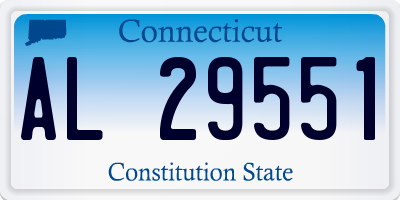CT license plate AL29551