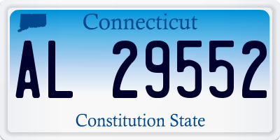 CT license plate AL29552