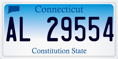 CT license plate AL29554