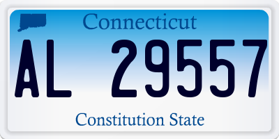 CT license plate AL29557