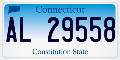 CT license plate AL29558