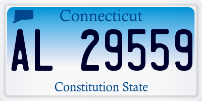 CT license plate AL29559