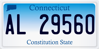 CT license plate AL29560