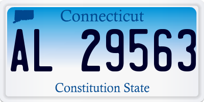 CT license plate AL29563