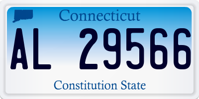 CT license plate AL29566