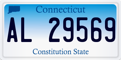 CT license plate AL29569