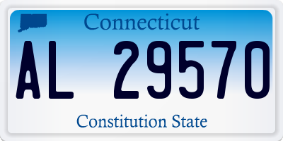 CT license plate AL29570