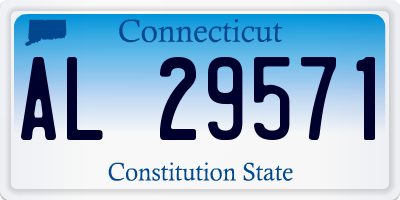 CT license plate AL29571