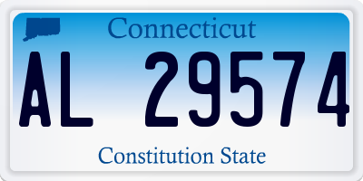 CT license plate AL29574
