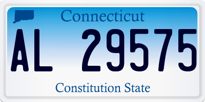 CT license plate AL29575