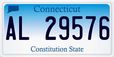 CT license plate AL29576