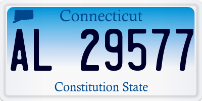 CT license plate AL29577