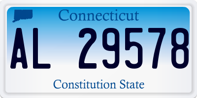 CT license plate AL29578
