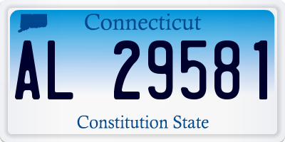 CT license plate AL29581