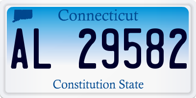 CT license plate AL29582