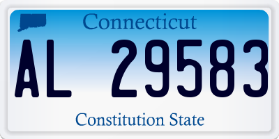 CT license plate AL29583