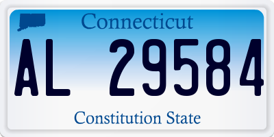 CT license plate AL29584