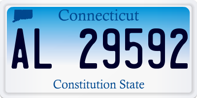 CT license plate AL29592