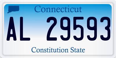CT license plate AL29593