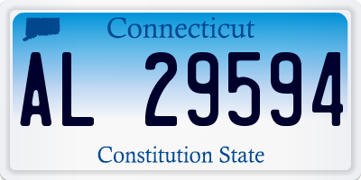 CT license plate AL29594