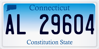 CT license plate AL29604