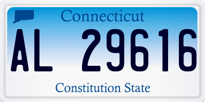CT license plate AL29616