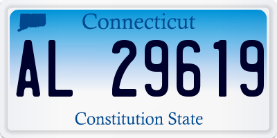 CT license plate AL29619