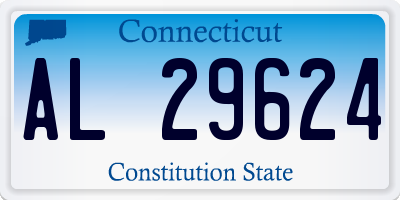 CT license plate AL29624