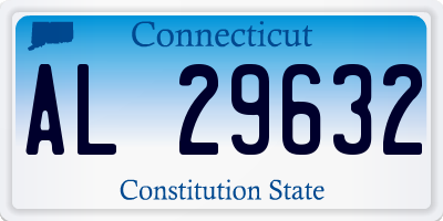 CT license plate AL29632