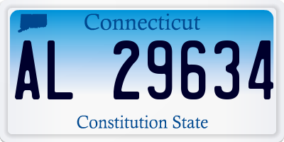 CT license plate AL29634